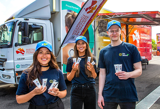 Sportsbet helps to amplify the skin check message through our sports and racing partnerships